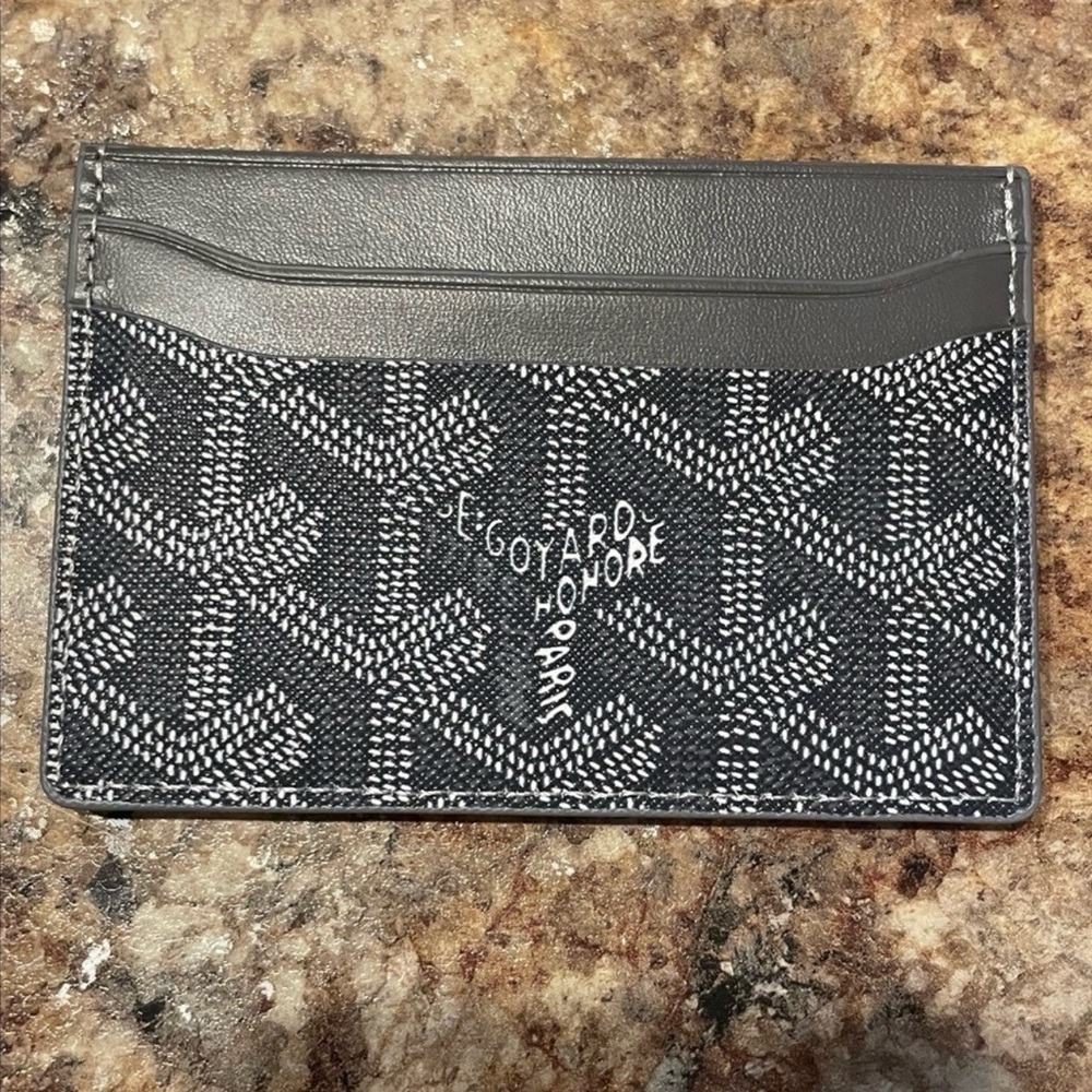 Gray Goyard Cardholder Men